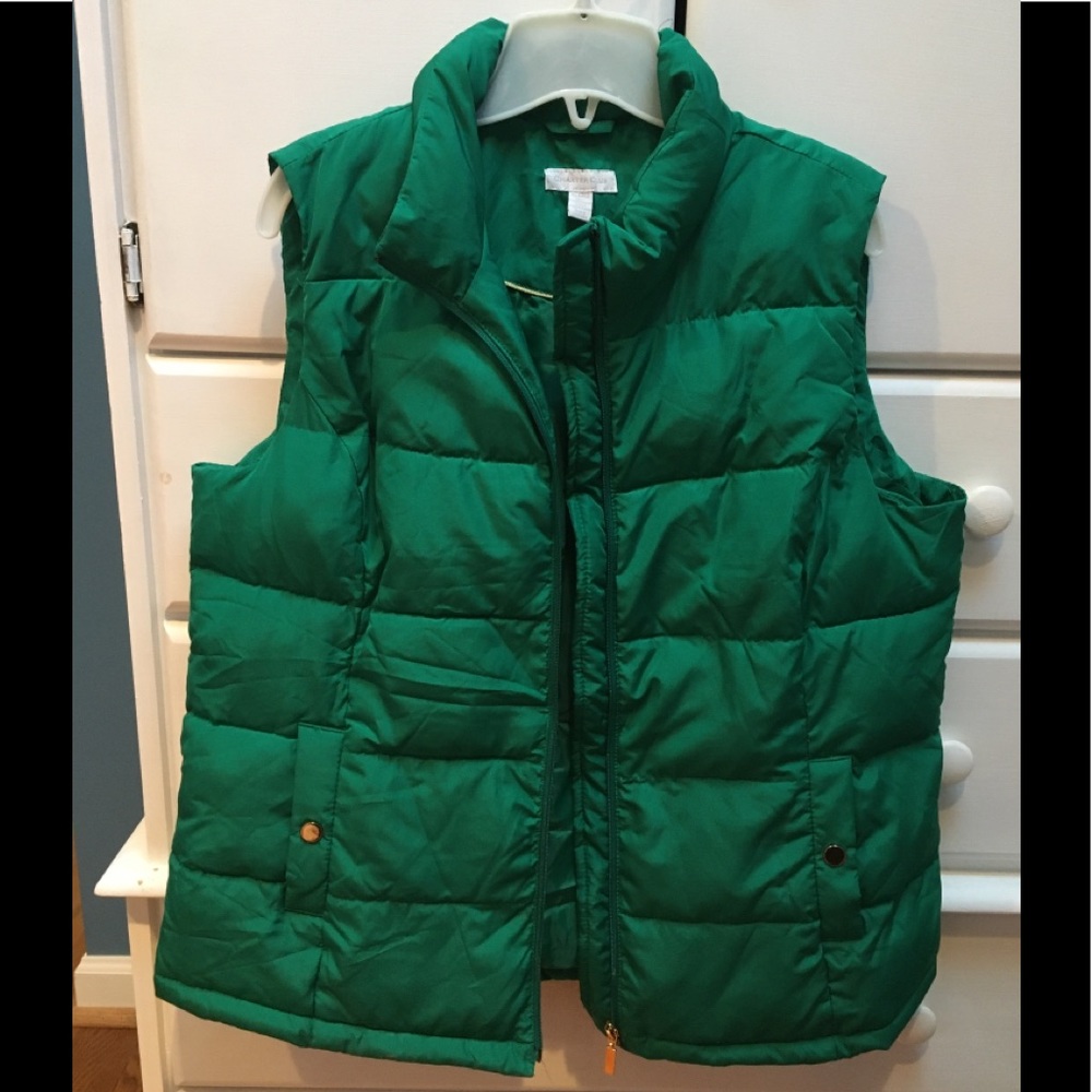 Charter Club XL kelly green vest